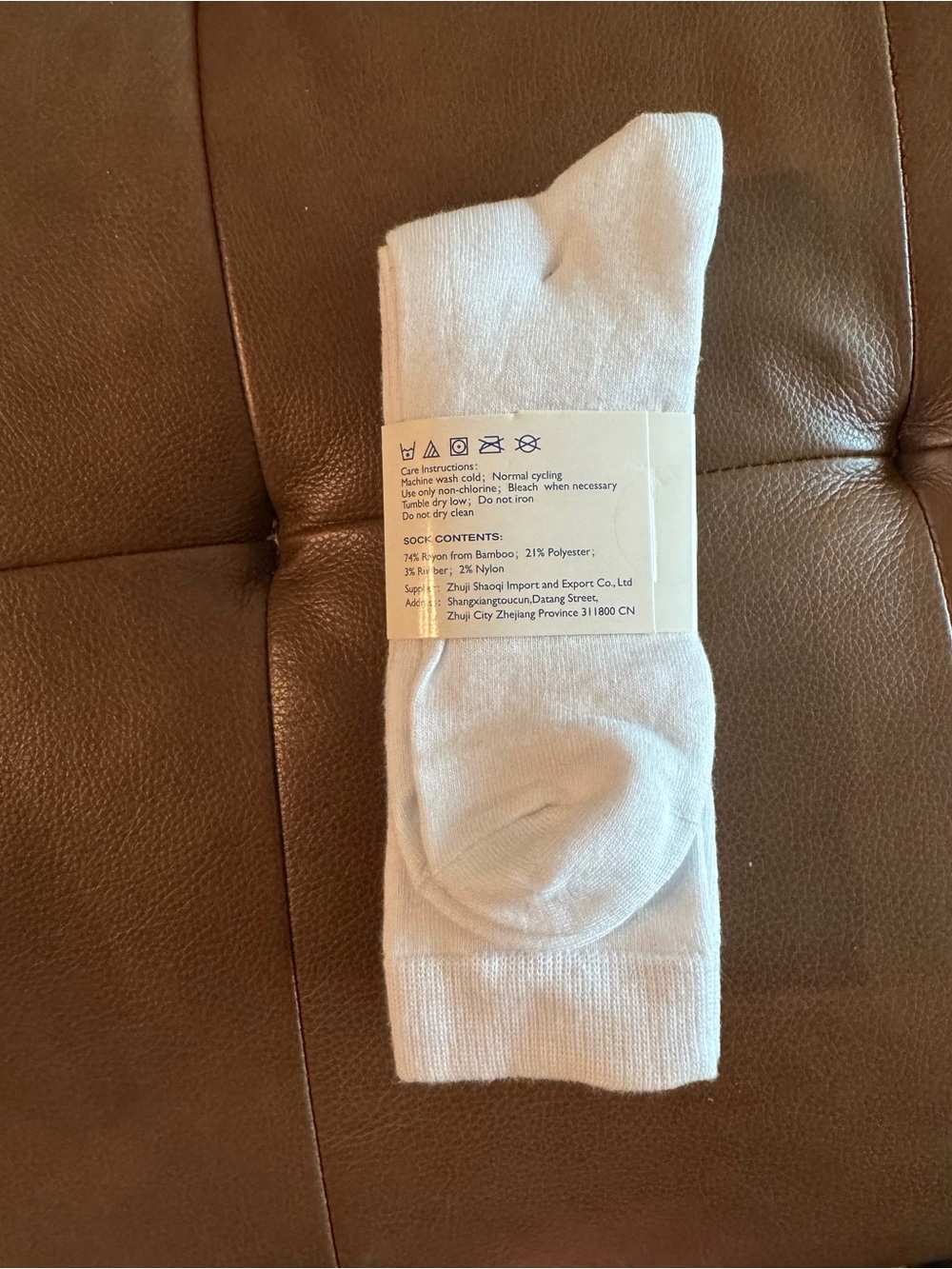 Men's White Crew Socks - Classic Rayon Blend